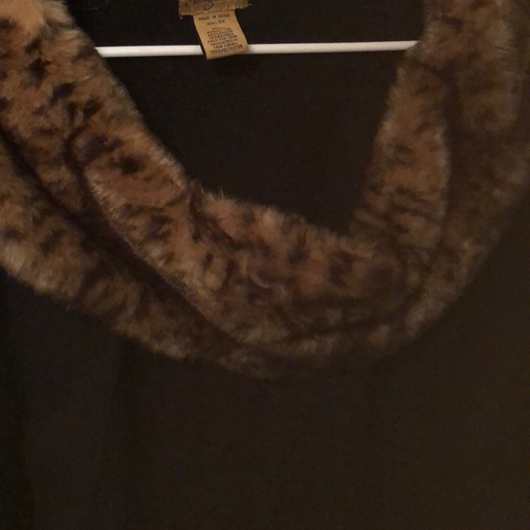 Midnight Velvet Off Shoulder Leopard Sweater 3x - Picture 4 of 4